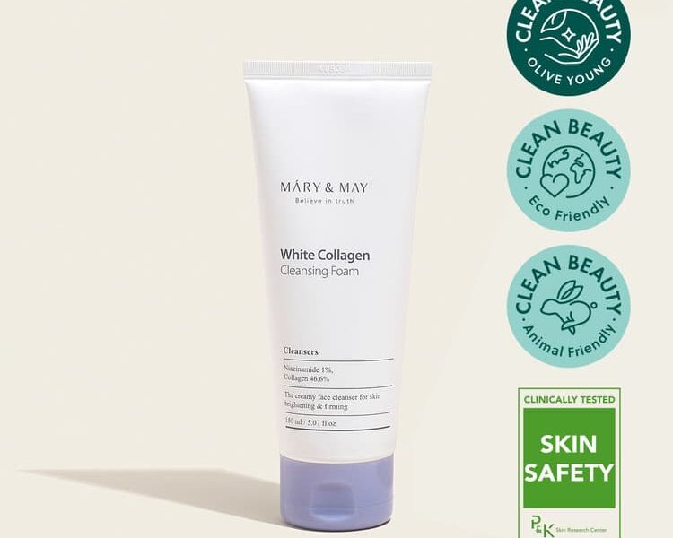 MARY & MAY White Collagen Cleansing Foam (150 ml)