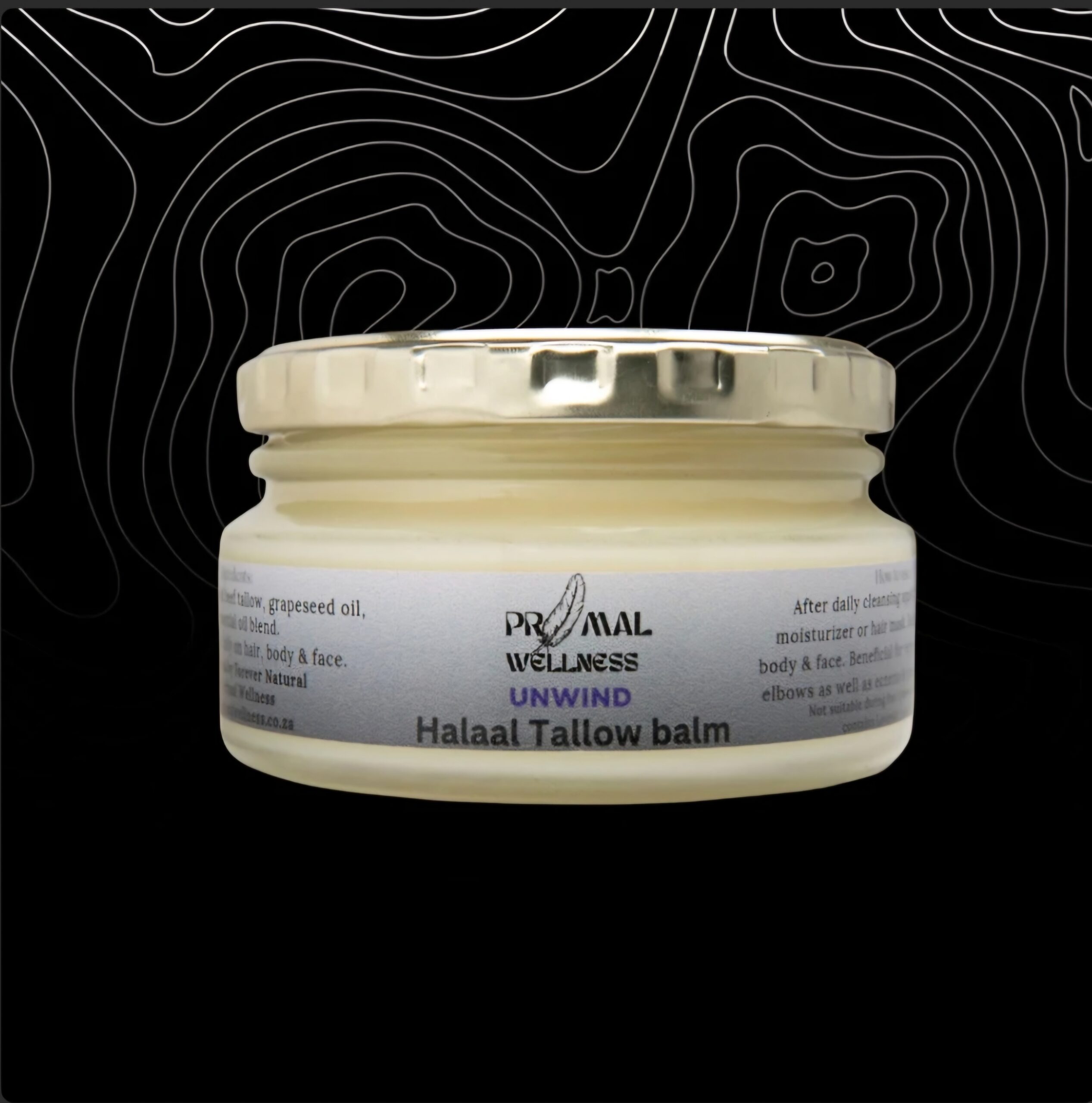 Primal Wellness Grass-Fed Tallow Balm – Orange & Lemon (200ml)
